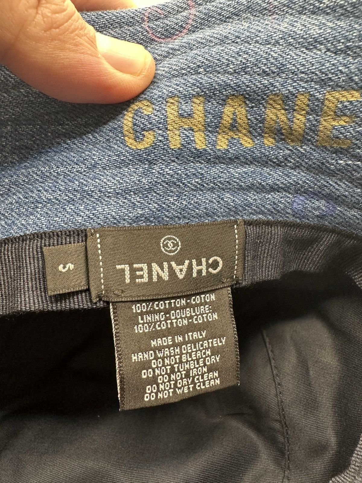Chanel Chanel Bucket Hat Blue Denim Size ONE SIZE - 3 Thumbnail
