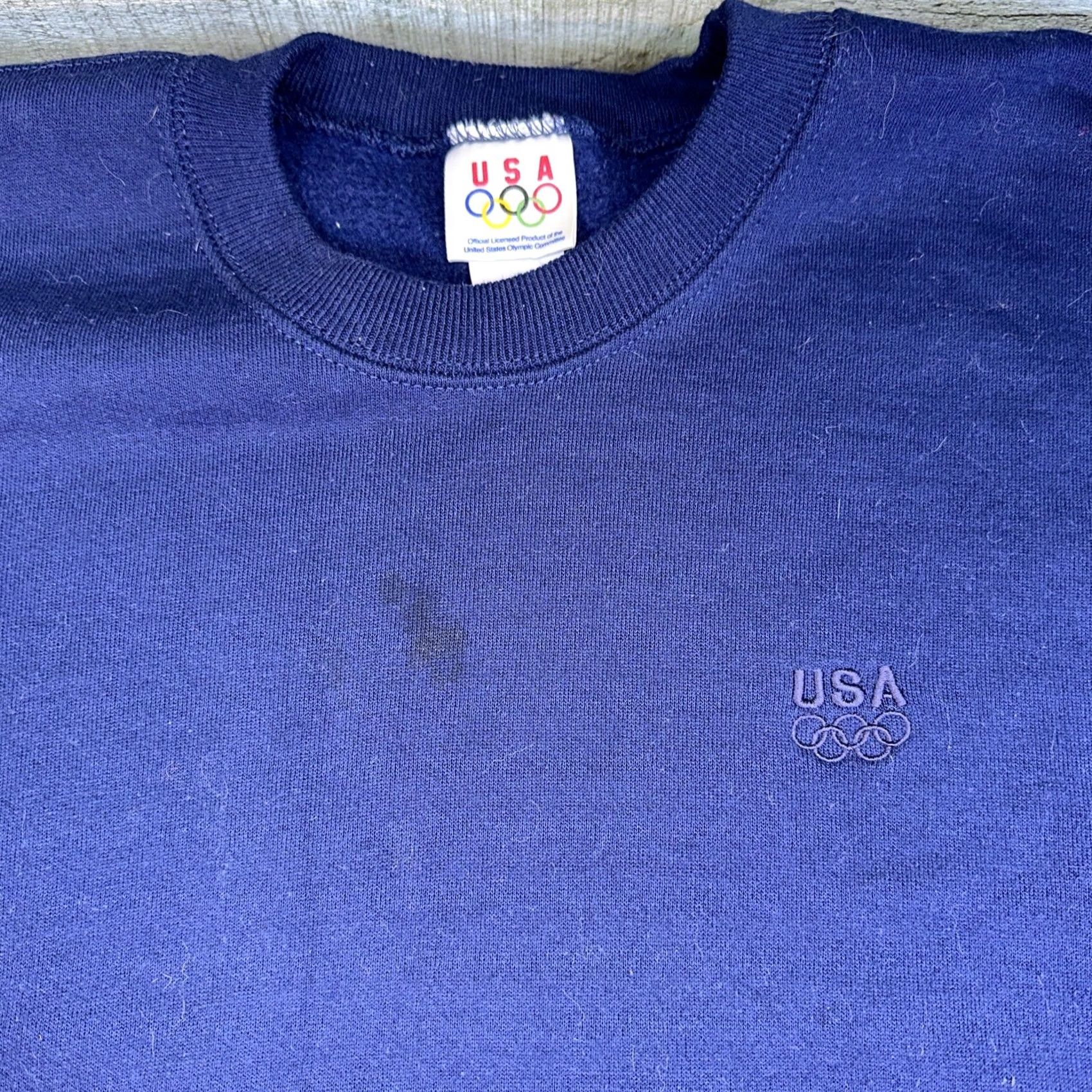 Vintage VINTAGE Usa Crewneck Sweatshirt Men Large L Embroidered USA Gray Navy Blank Pullover 90s / Nostalgia Men Size US L / EU 52-54 / 3 - 2 Thumbnail