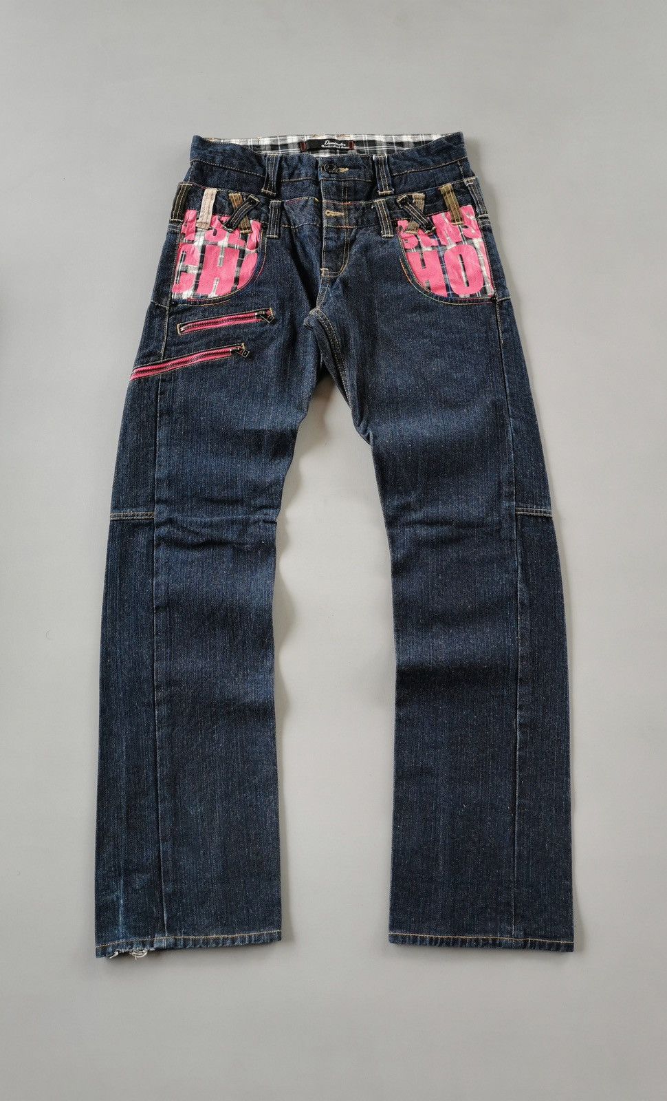 14th Addiction Dominate Double Waist Zipper Denim Jeans Size US 31 - 3 Thumbnail
