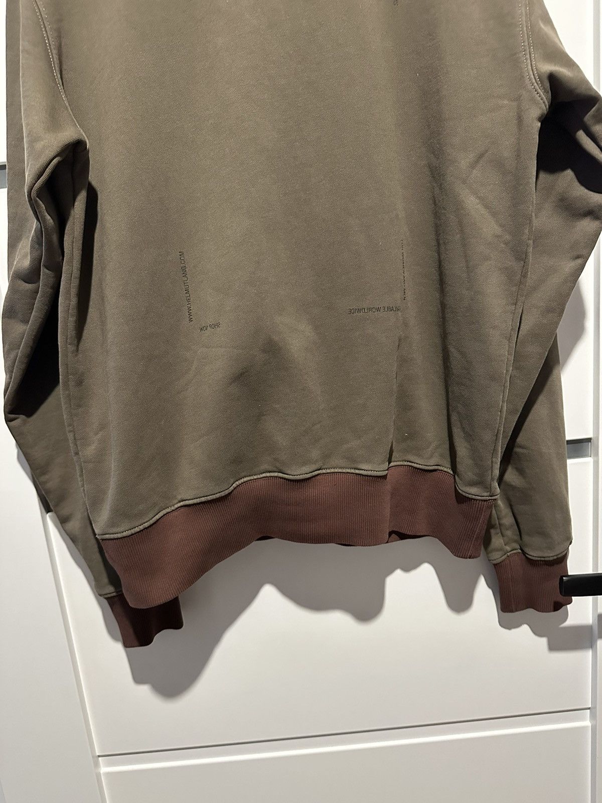 Helmut Lang Helmut Lang Khaki Combo Hoodie Olive Size US S / EU 44-46 / 1 - 11 Thumbnail