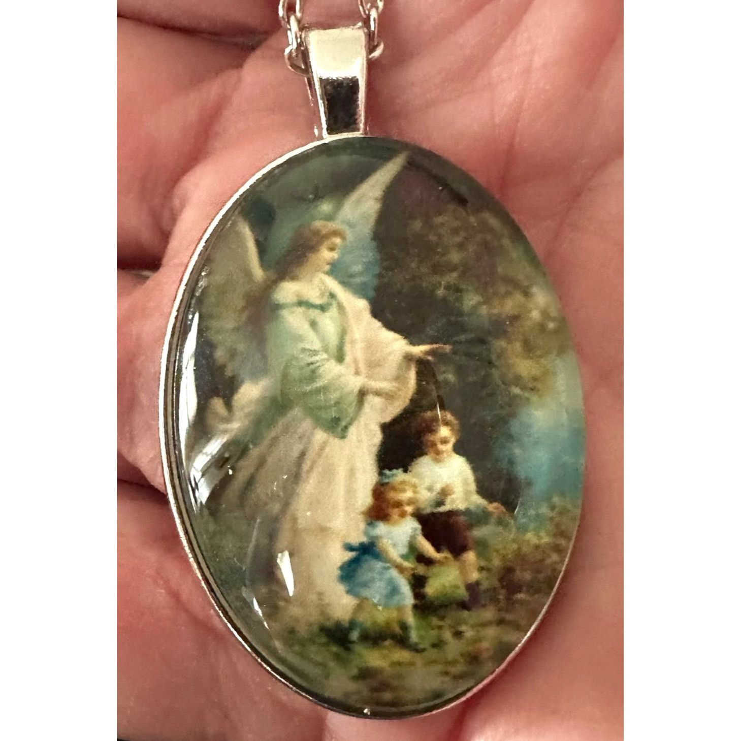 Handmade Guardian Angel Protect Children Necklace New Heaven Faith Lo Size ONE SIZE - 9 Thumbnail