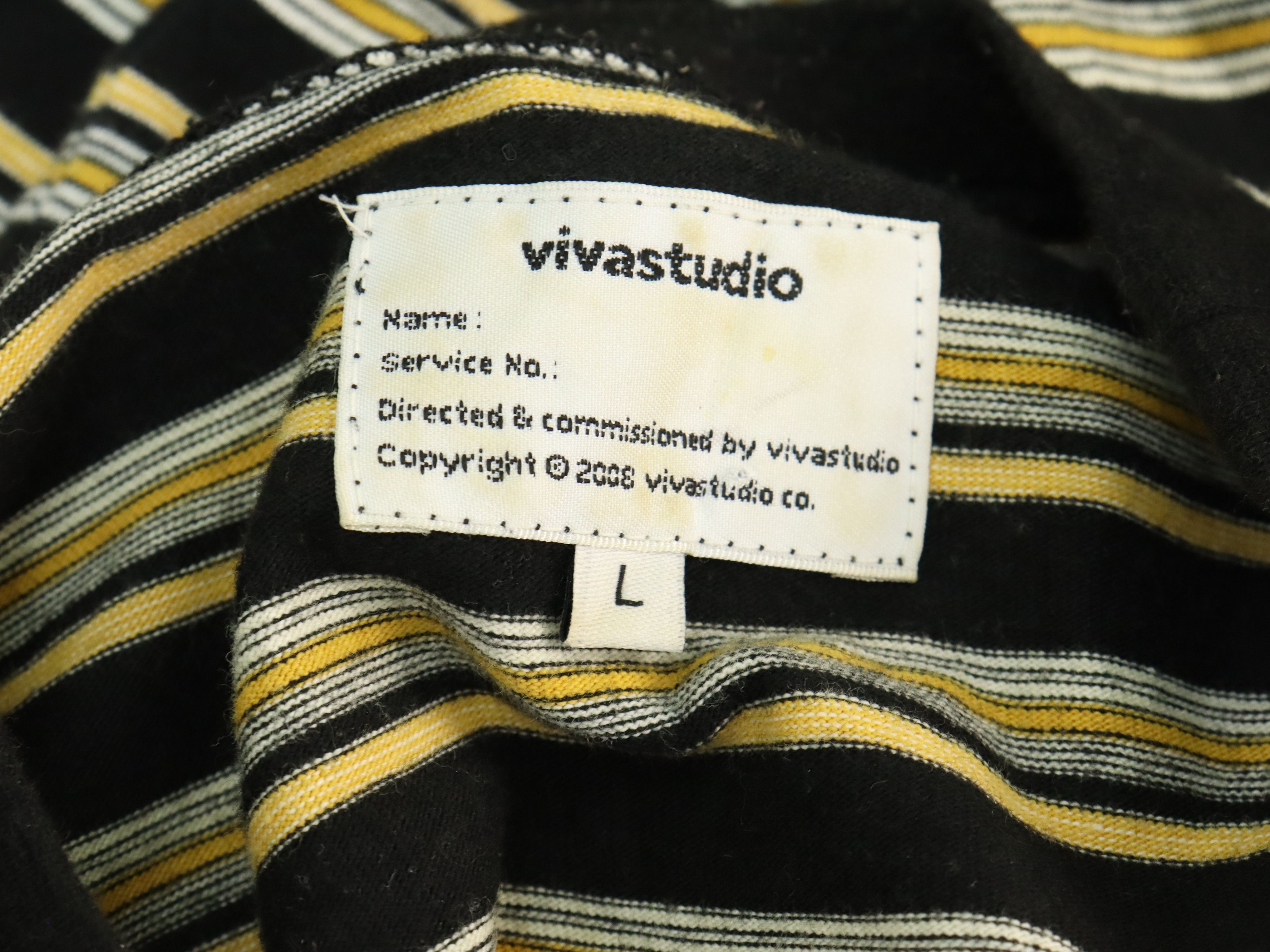 Vivastudio Vivastudio Horizontal Striped Retro Style L/S Shirt Size US M / EU 48-50 / 2 - 6 Thumbnail