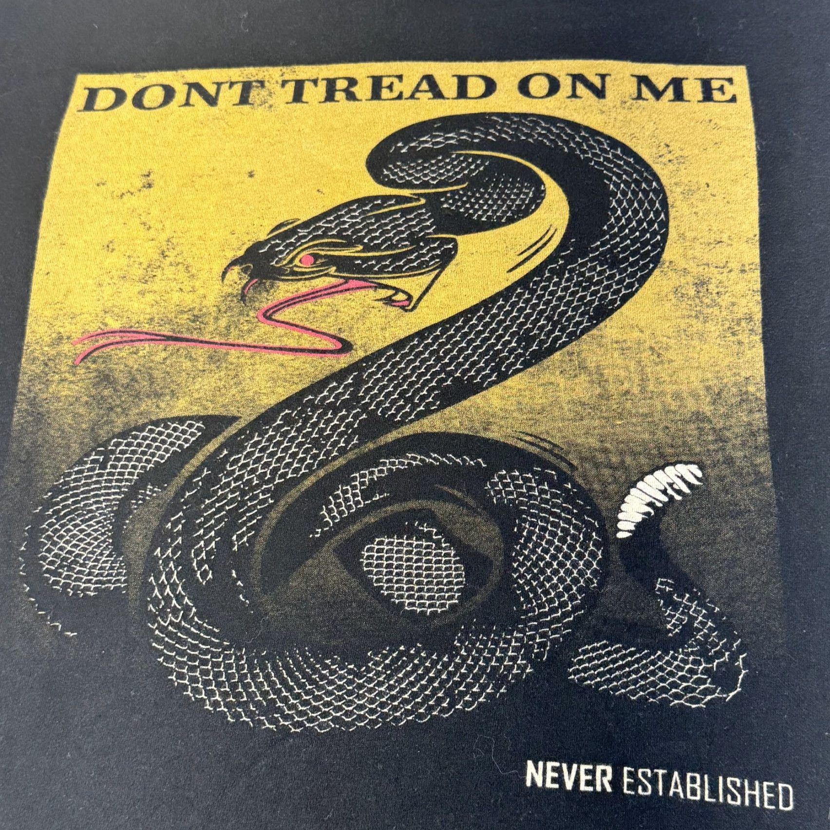 Vintage Never Established Shirt Mens Large Dont Tread On Me Snake Graphic Tee Patriotic Size US L / EU 52-54 / 3 - 3 Thumbnail