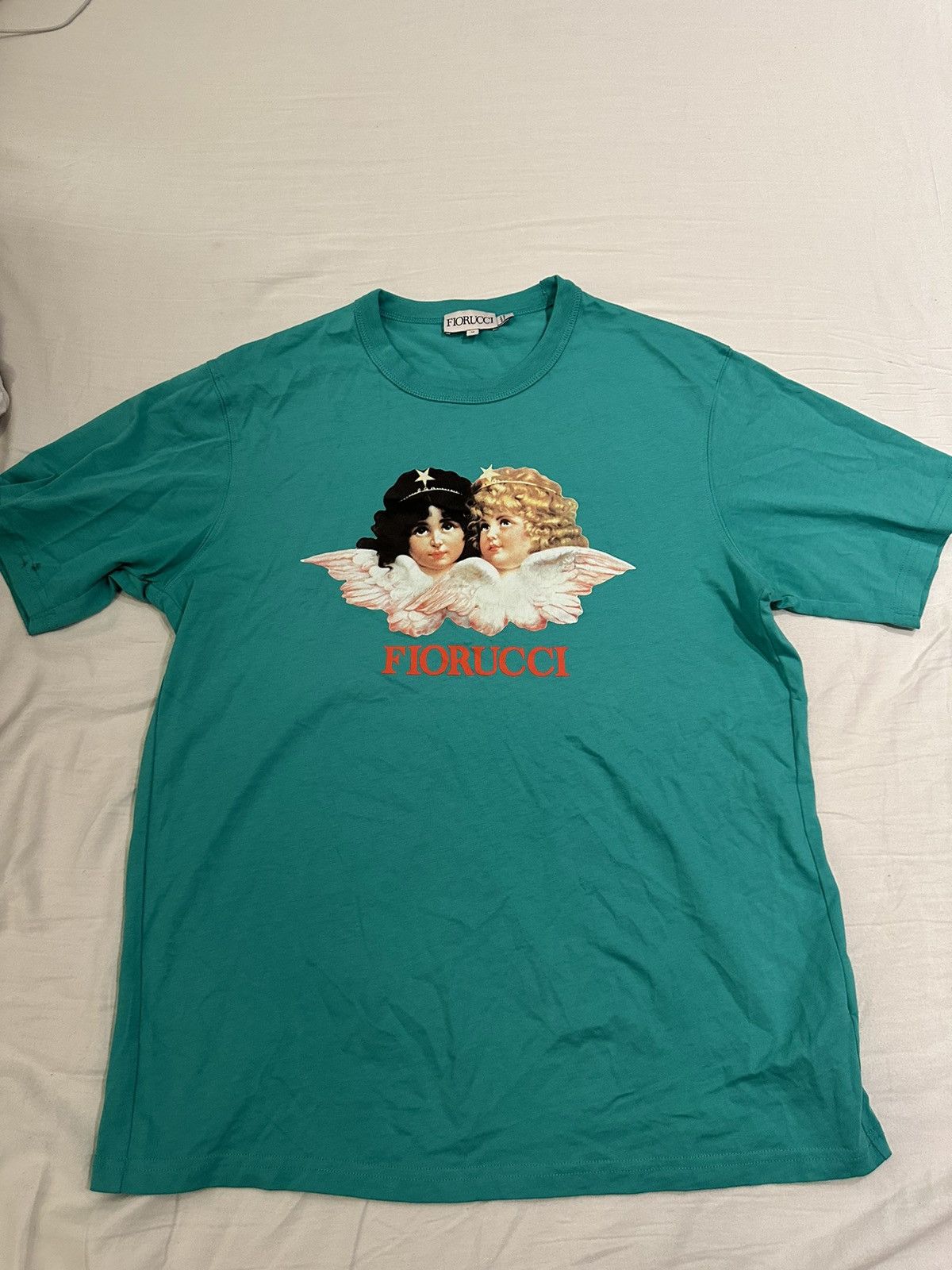 Fiorucci Fiorucci green teal angels tshirt Size US M / EU 48-50 / 2 - 2 Thumbnail