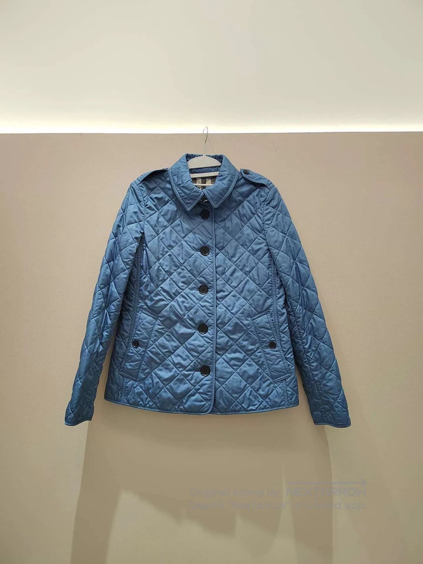 Burberry Burberry London Blue Cotton Coat. Size US M / EU 48-50 / 2 - 1 Thumbnail