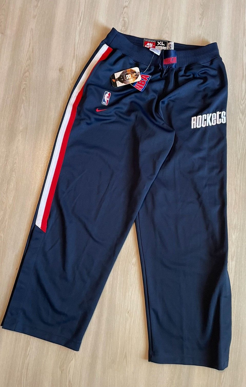 Nike Deadstock NWT Vintage Nike Houston Rockets Warm Up Pants XL | Grailed