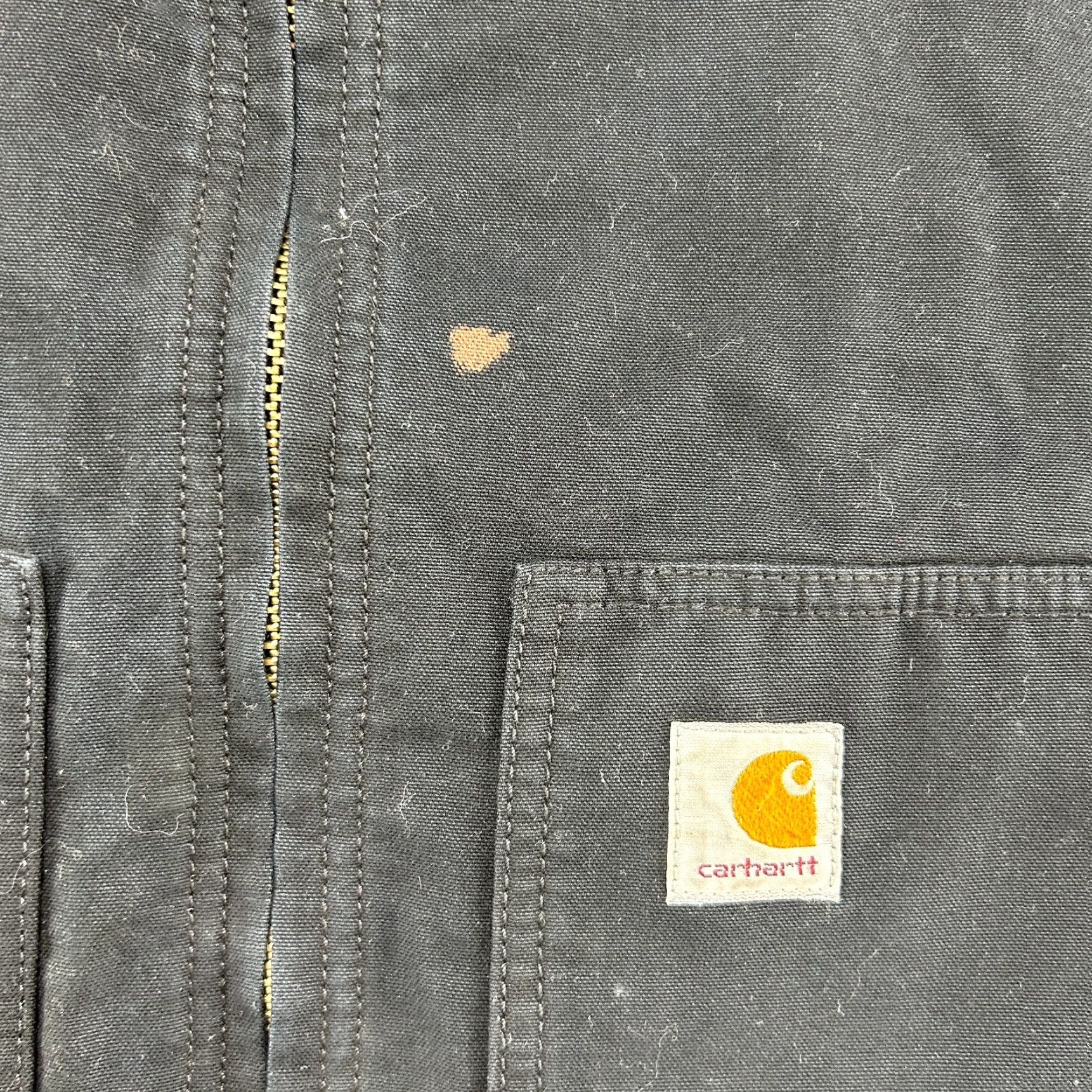 Carhartt VINTAGE Carhartt Vest Parka Mens XL Black Canvas Quick Duck Workwear Pockets Logo Size US XL / EU 56 / 4 - 4 Thumbnail