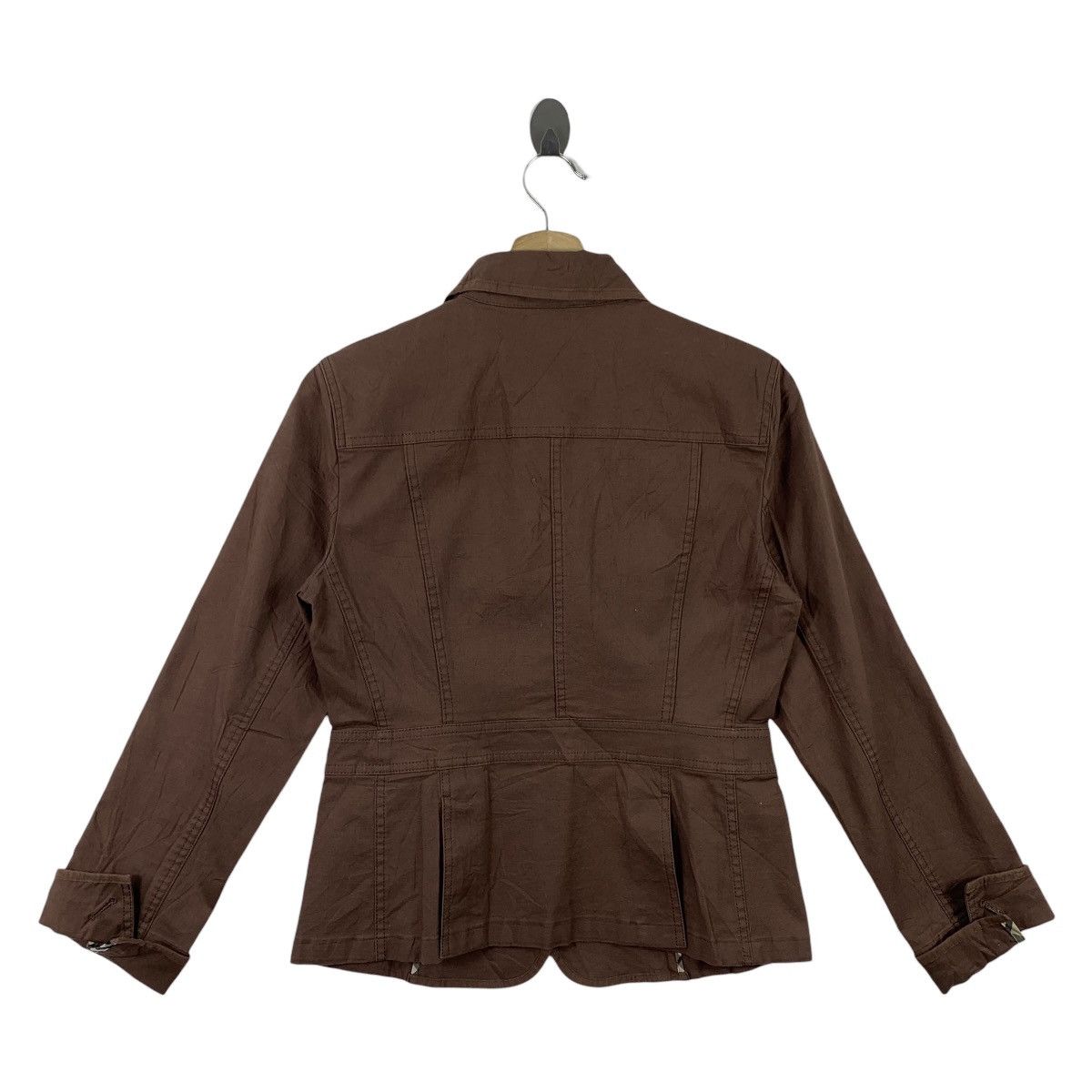 Burberry × Designer BURBERRY London jacket nova check brown colour Size XS / US 0-2 / IT 36-38 - 4 Thumbnail