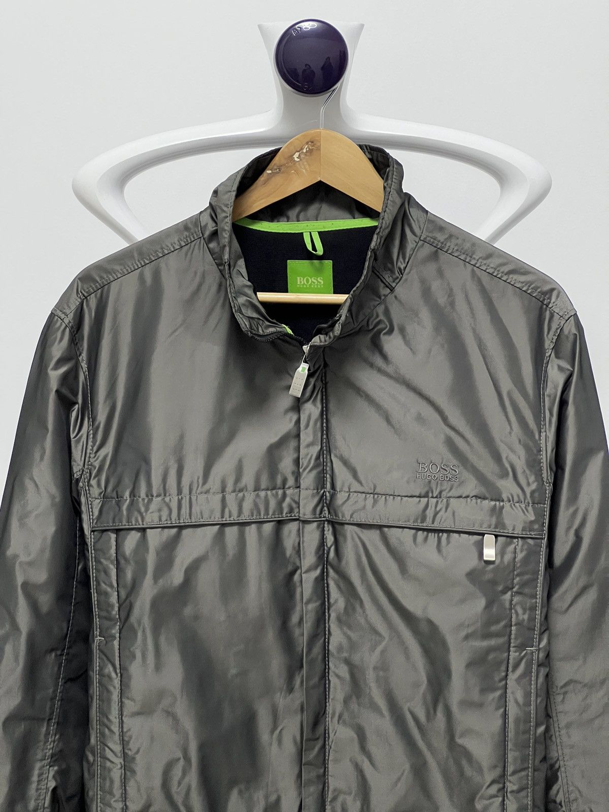 Men's Navy Blue Boss Hugo Boss Track Jacket Small Skaz Win