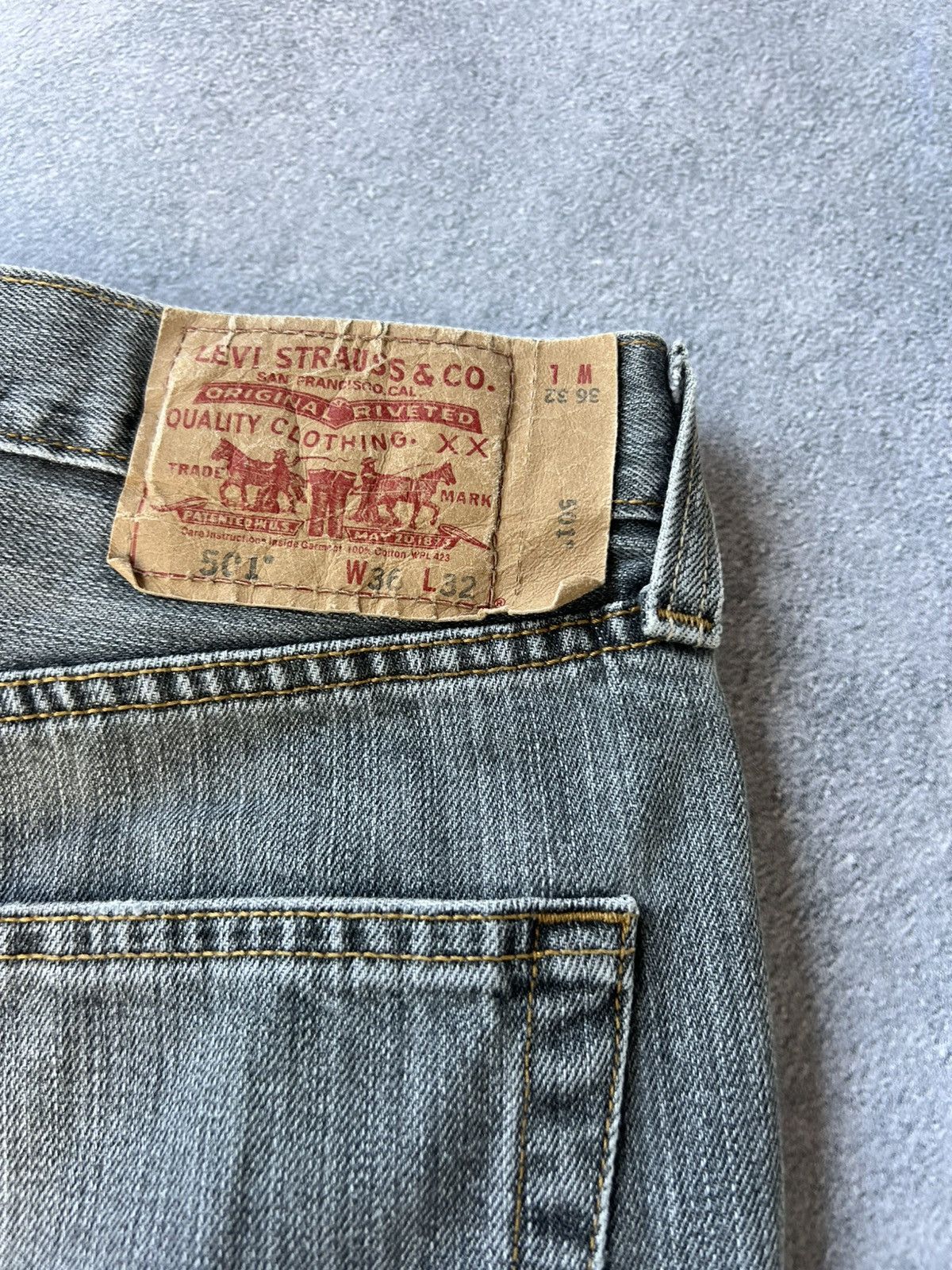 Levi's Vintage Rick Owens Junya Watanabe Style Washed Jeans Size US 36 / EU 52 - 7 Thumbnail