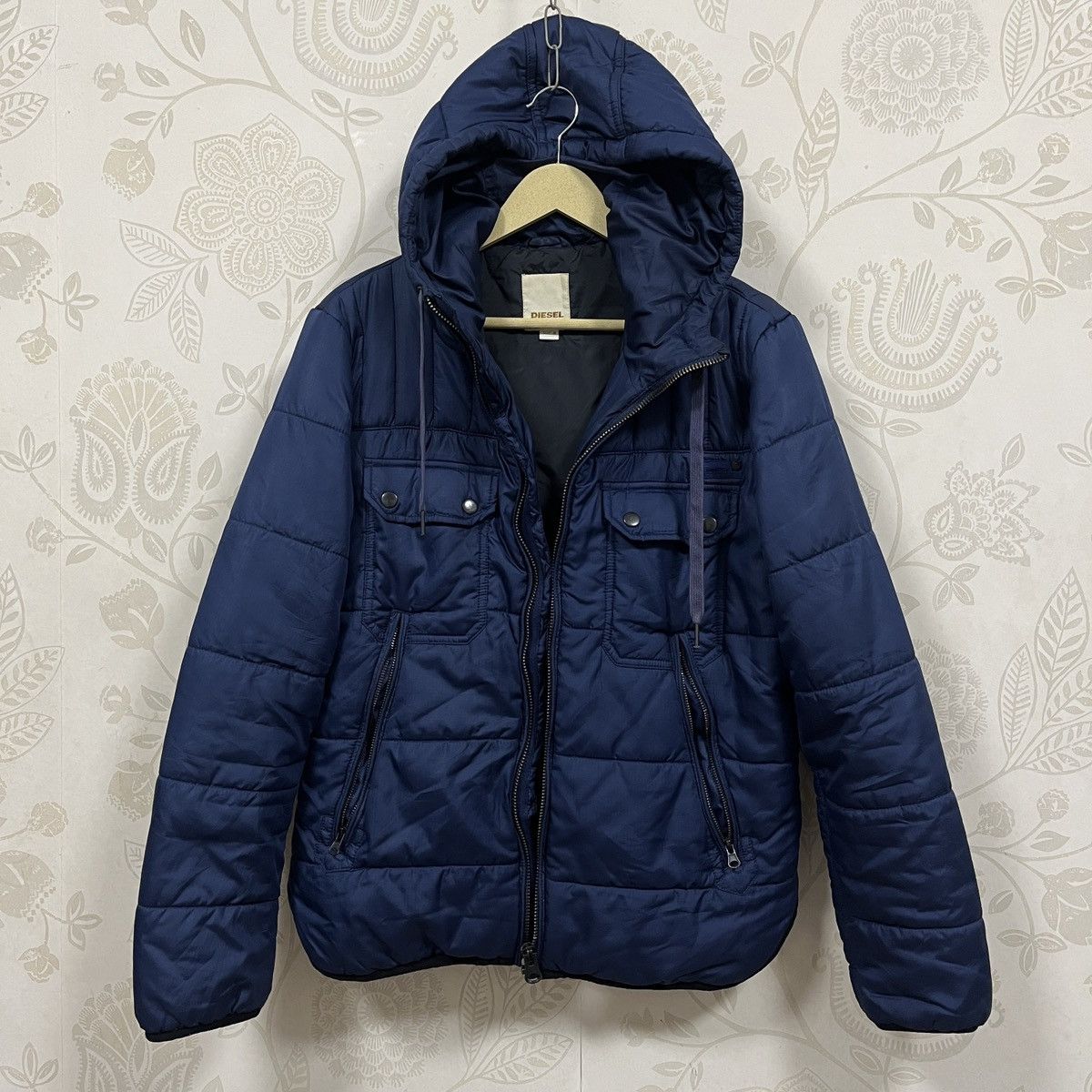 Diesel Diesel Black Puffer Hooded Jacket Size US M / EU 48-50 / 2 - 3 Thumbnail