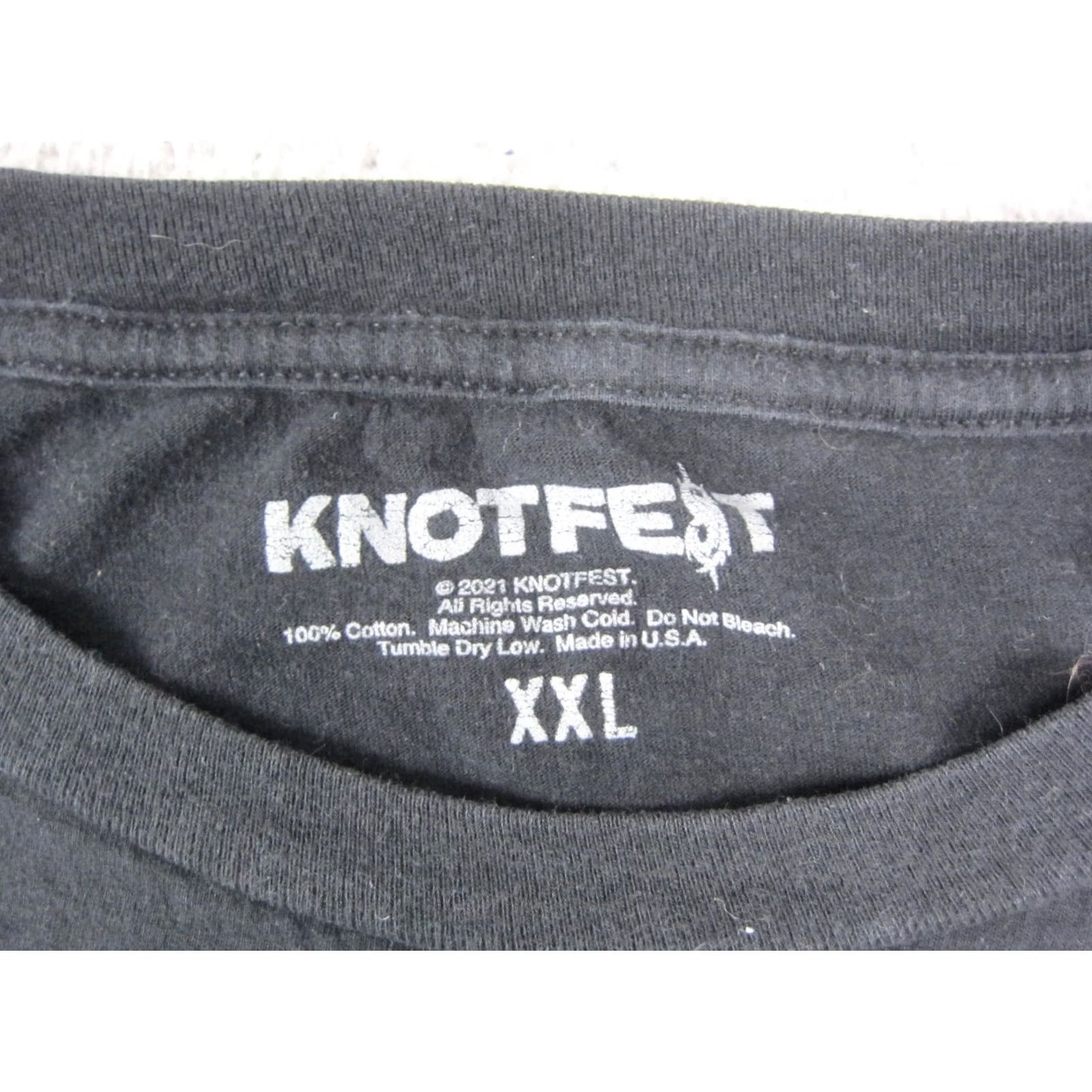 Vintage Slipknot Shirt Adult 2XL Black Knotfest Band Music Festival Mens USA 2021 Size US XXL / EU 58 / 5 - 3 Thumbnail