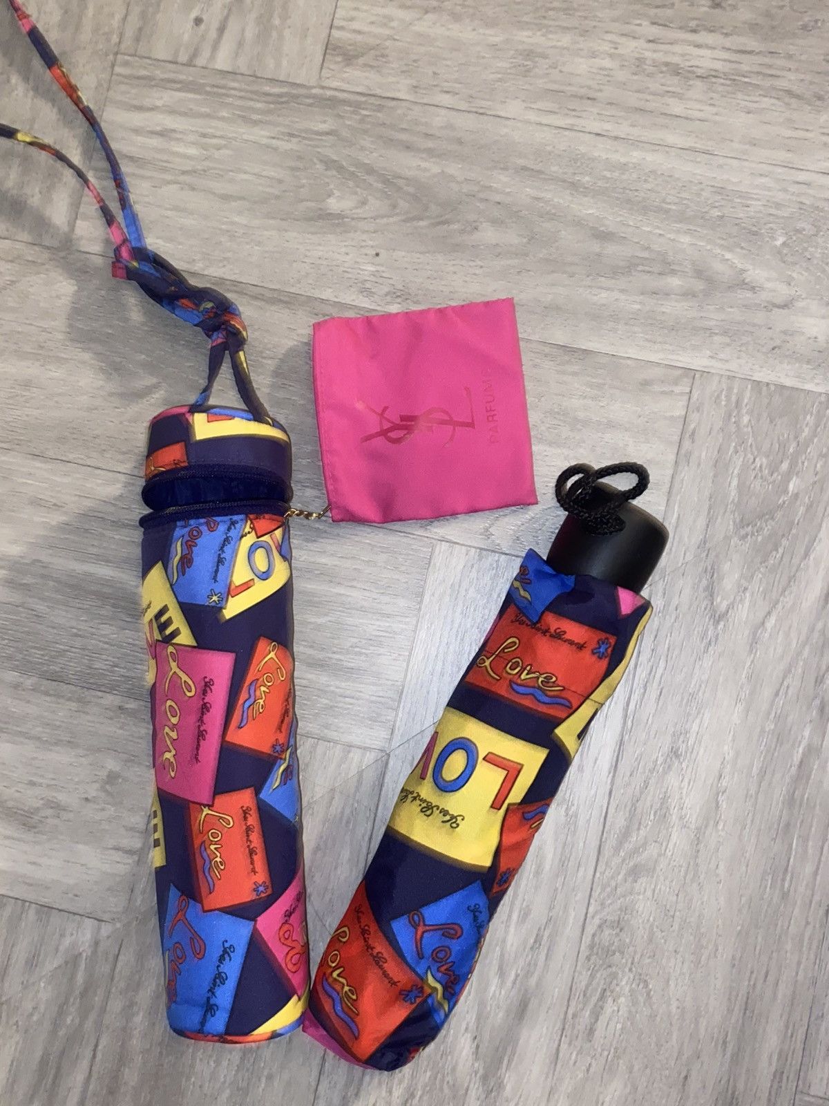 Yves Saint Laurent YSL VINTAGE umbrella YVES SAINT LAURENT showers of love Size ONE SIZE - 4 Thumbnail