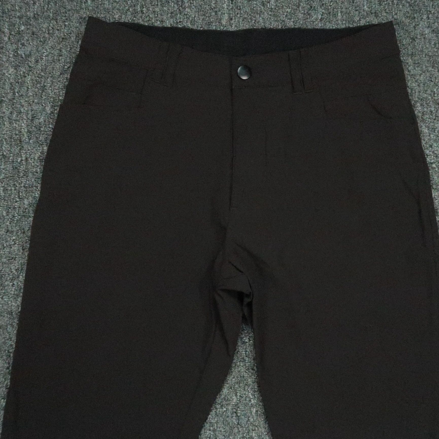 Vintage BYLT Pants Mens 31x29 Black Everyday Chino Zip Pocket Trouser Slim Tapered Front 29in Inseam 31in Waist Slash Pocket Size US 31 - 5 Thumbnail