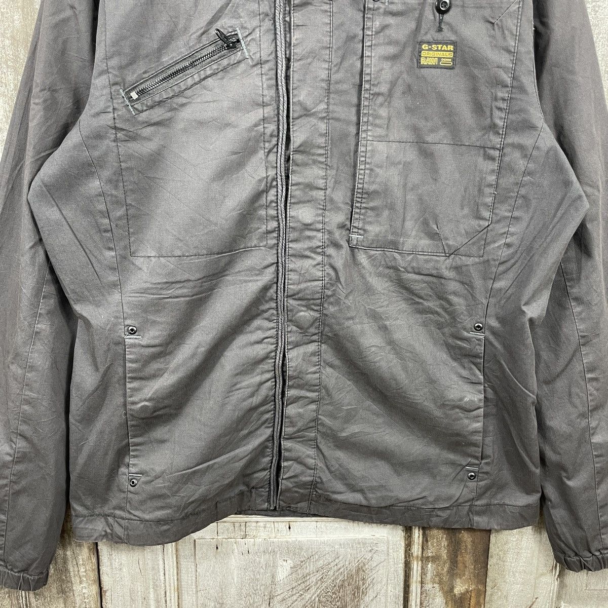G-Star × Japanese Brand × Vintage Vintage G Star Raw Denim Big Logo Button Jackets Size US XL / EU 56 / 4 - 6 Thumbnail