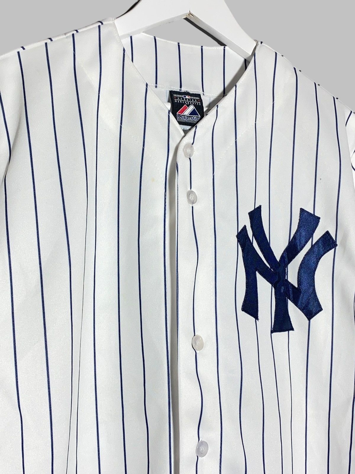 MLB 🔥 VINTAGE MLB NY YANKEES ELLSBURY JERSEY STRIPED ICONIC Size US M / EU 48-50 / 2 - 3 Thumbnail