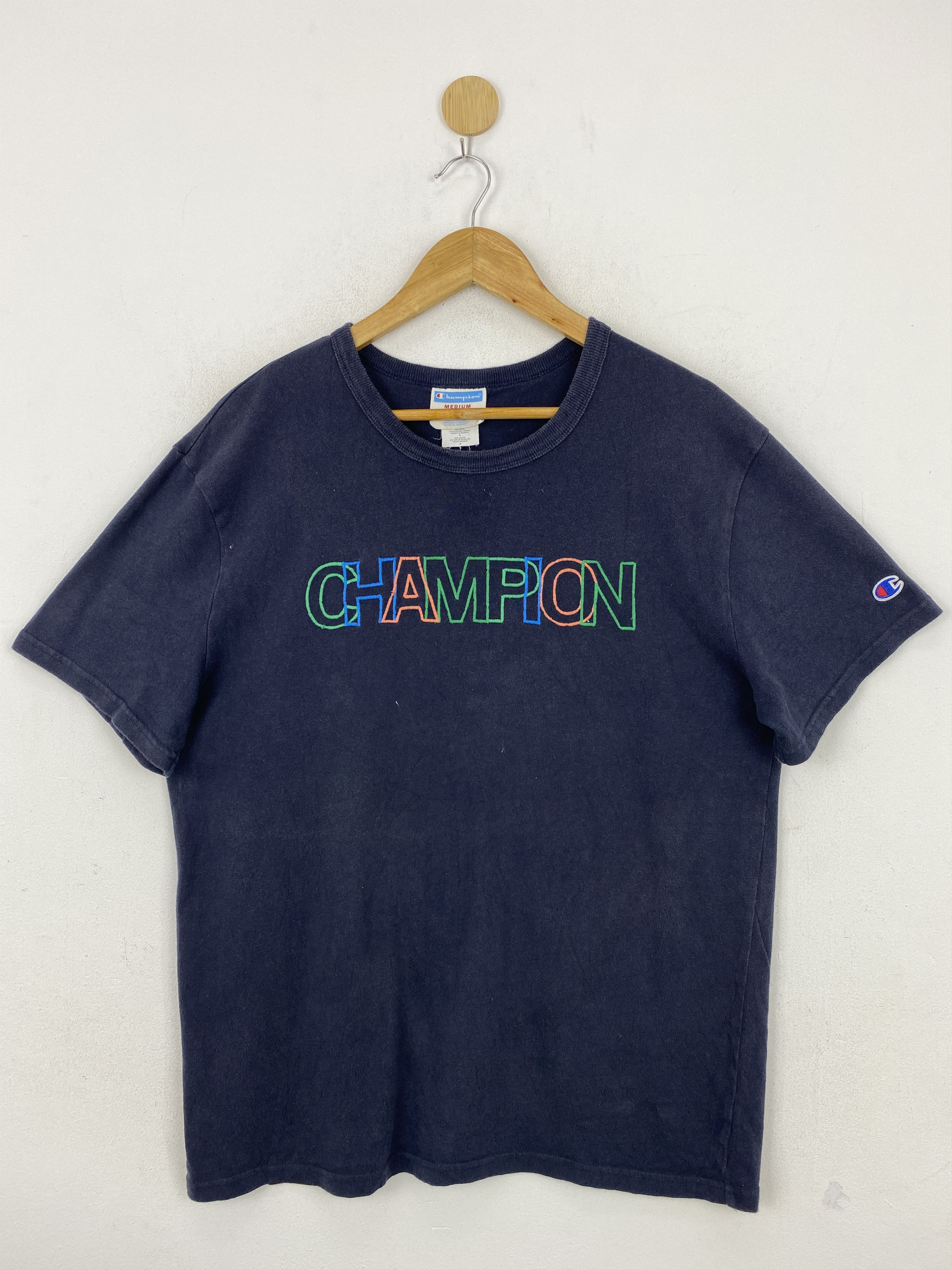 Champion × Vintage Vintage Champion Spell Out Emboridery Shirt TA0548 Size US M / EU 48-50 / 2 - 1 Thumbnail