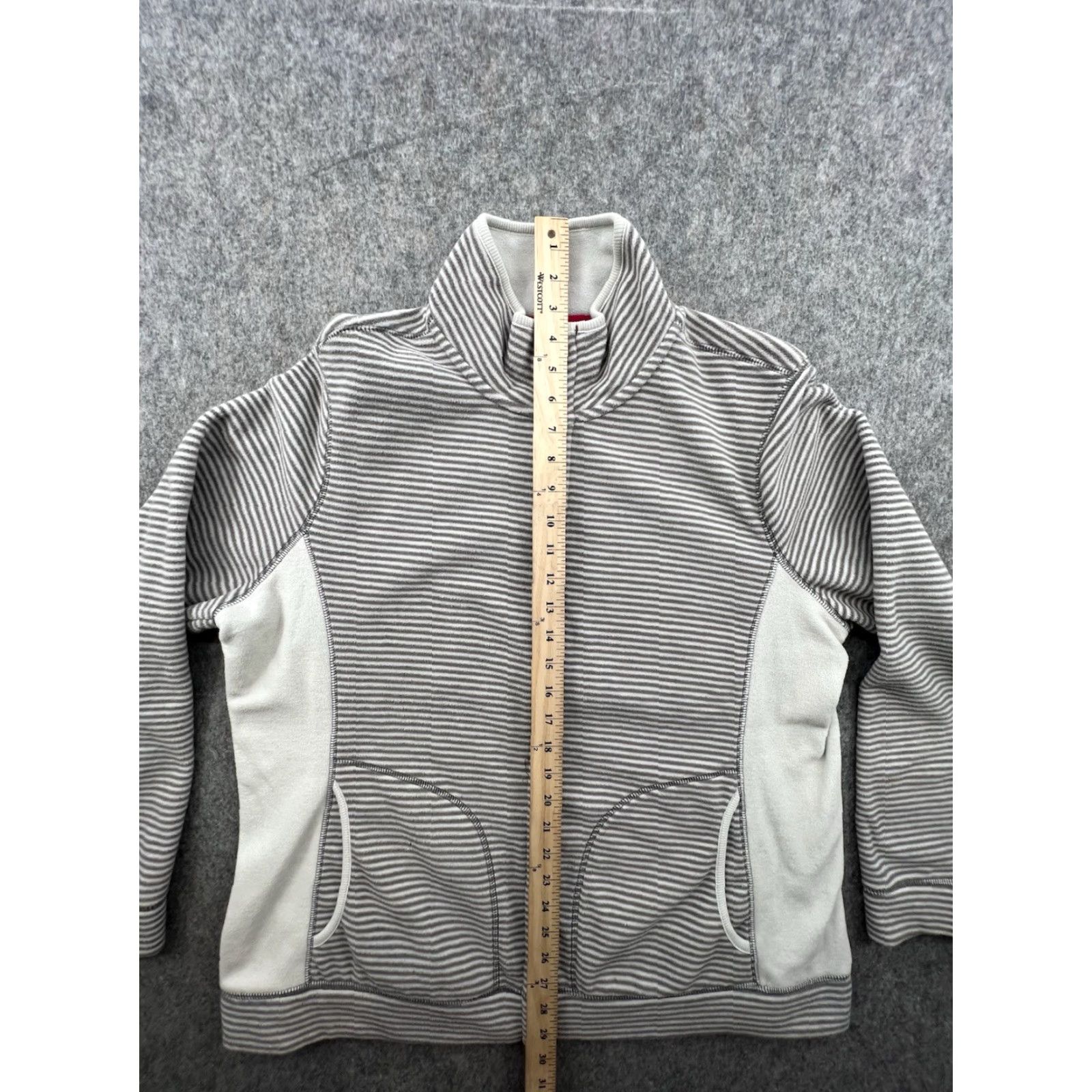 Old Navy Old Navy Jacket Women's Full Zip Fleece Solid Gray Navy XL Regular Size Car Code: City Classic Outdoor Size XL / US 12-14 / IT 48-50 - 3 Thumbnail