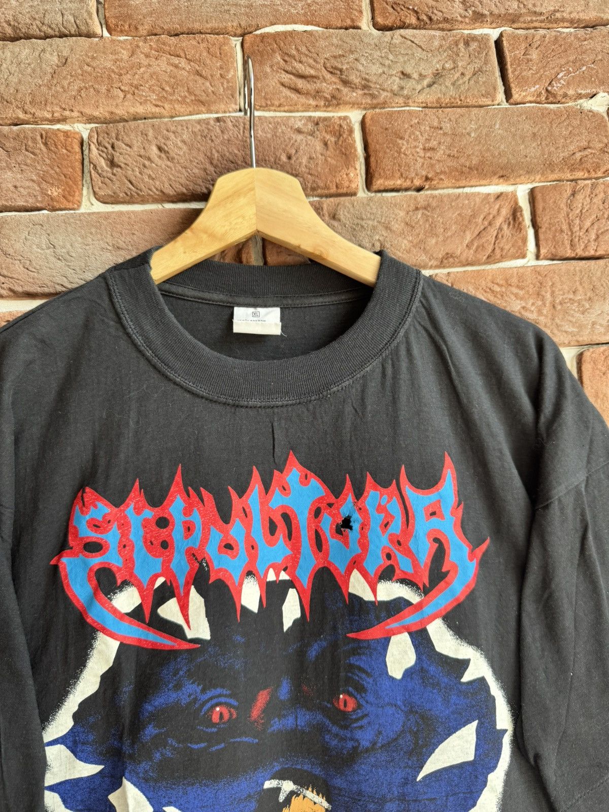 Band Tees Rare Vintage 90s Sepultura Schizophrenia Metal Band Tee Grai Size US XL / EU 56 / 4 - 4 Thumbnail