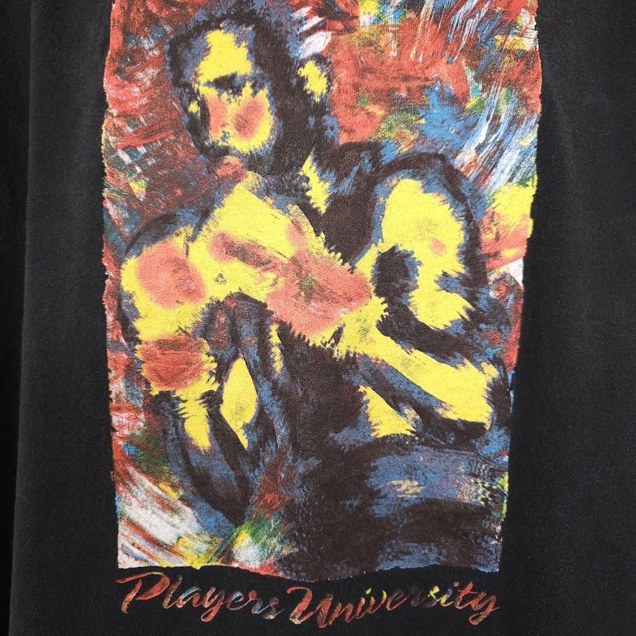 Vintage Vintage Players University T Shirt Mens Size 3XL Black Y2K Size US XXL / EU 58 / 5 - 2 Thumbnail