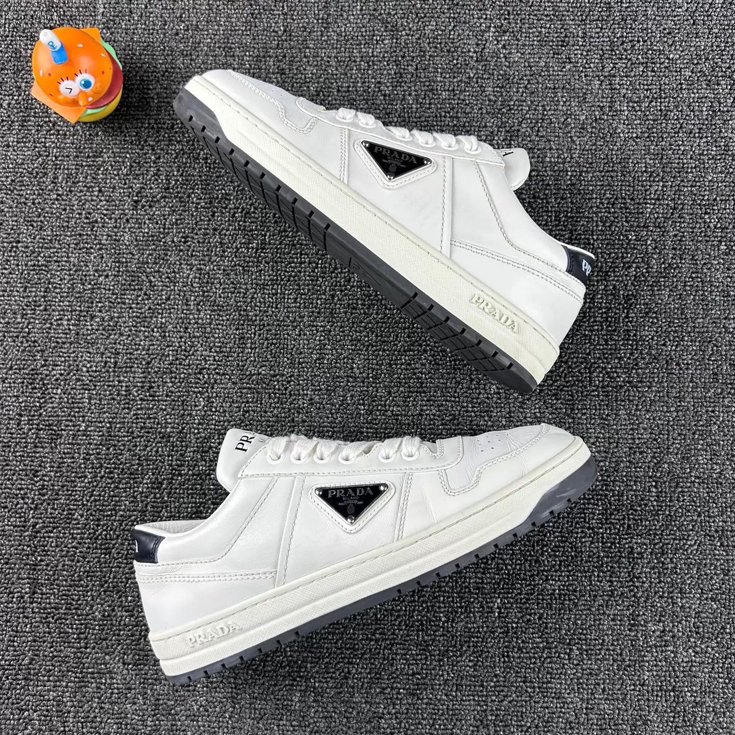 Prada Prada White Leather Sneaker EU37 HB4672 Like New Size US 6.5 / IT 36.5 - 4 Thumbnail