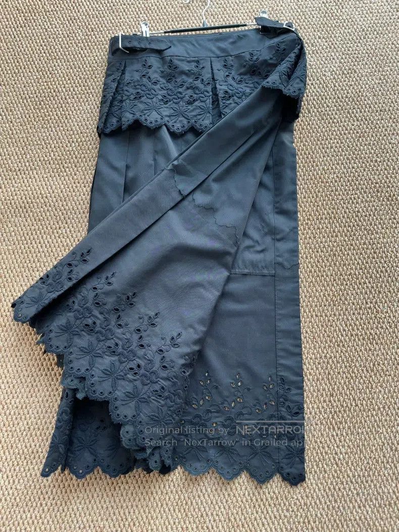 Comme des Garcons Comme des Garcons size S Carved Openwork Patchwork Long Dr Size 23" - 5 Thumbnail