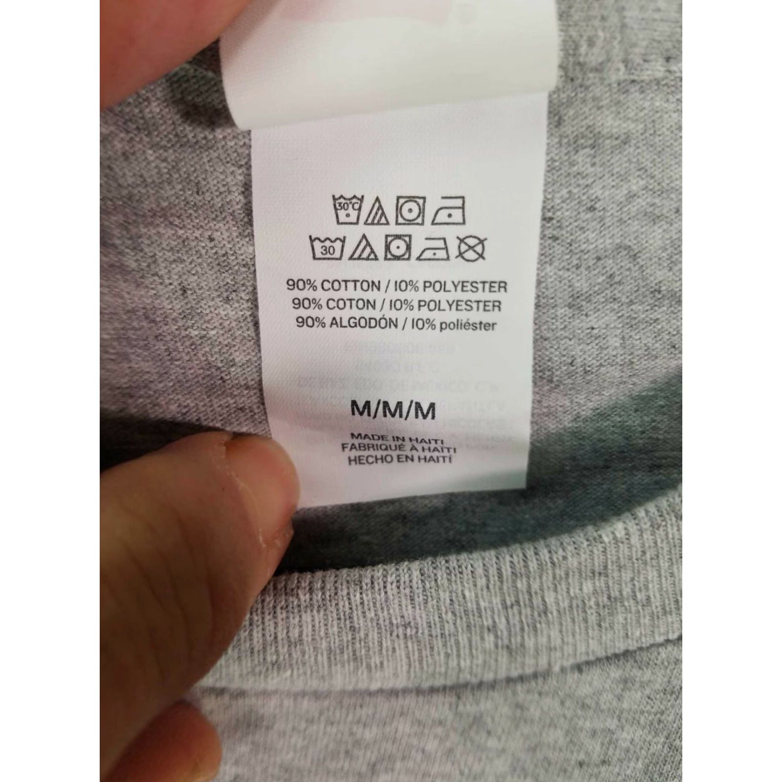 Hanes Hanes Pack Of 4 Womens Long Sleeves T Shirt Gray Size Medium Casual Crew Neck 90% Cotton, 10% Polyester Size M / US 6-8 / IT 42-44 - 4 Thumbnail