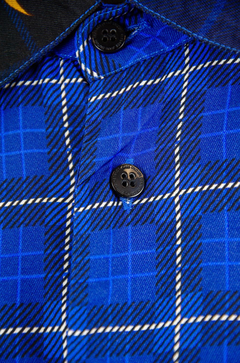 Versace Jeans Couture Versace Jeans Couture Baroque Shirt Blue - Size M Size US XS / EU 42 / 0 - 7 Thumbnail