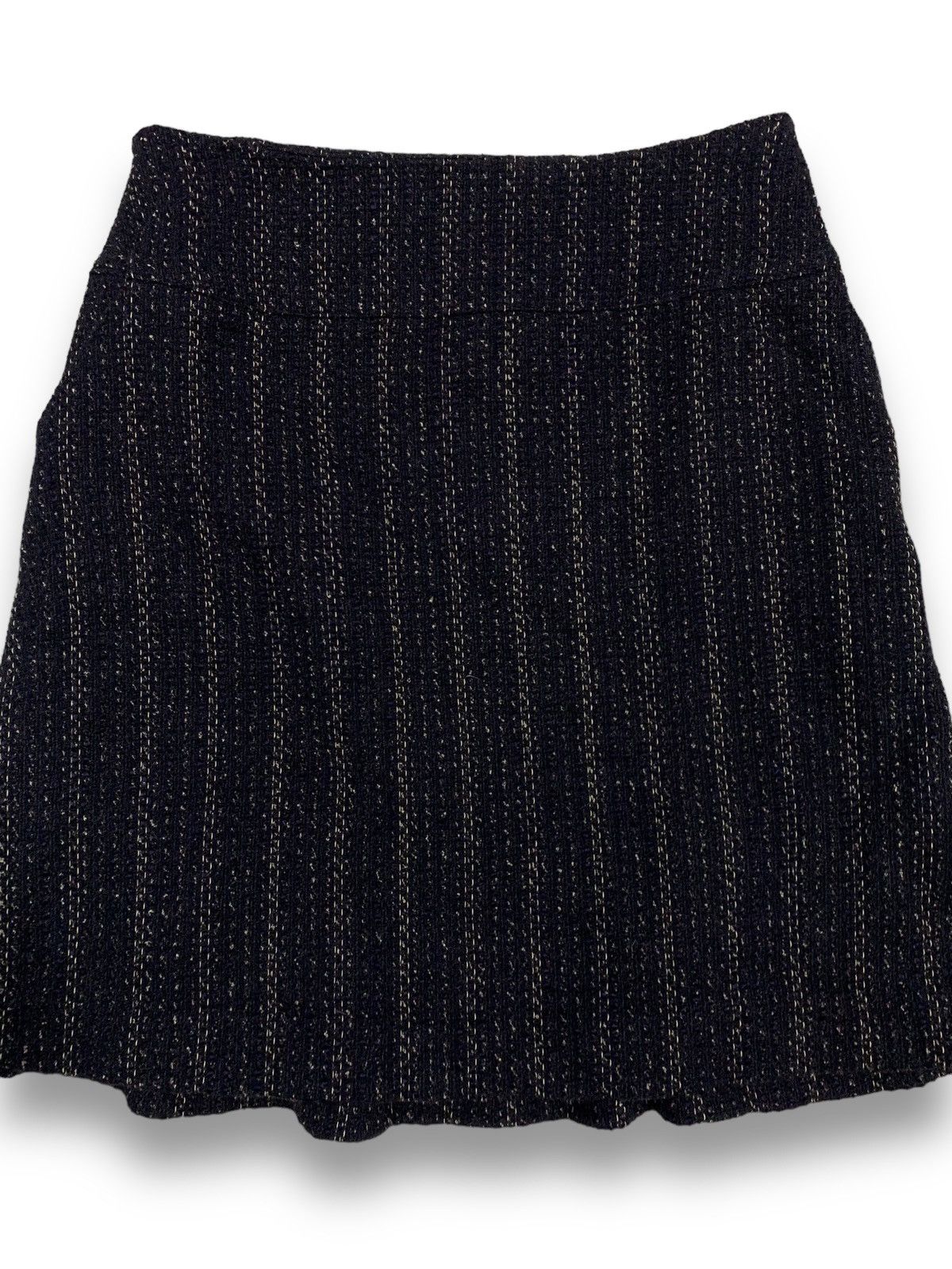 Japanese Brand CHI SO IO? Japan Technical Knitted Striped Mini Skirt Size 26" / US 2 / IT 38 - 5 Thumbnail
