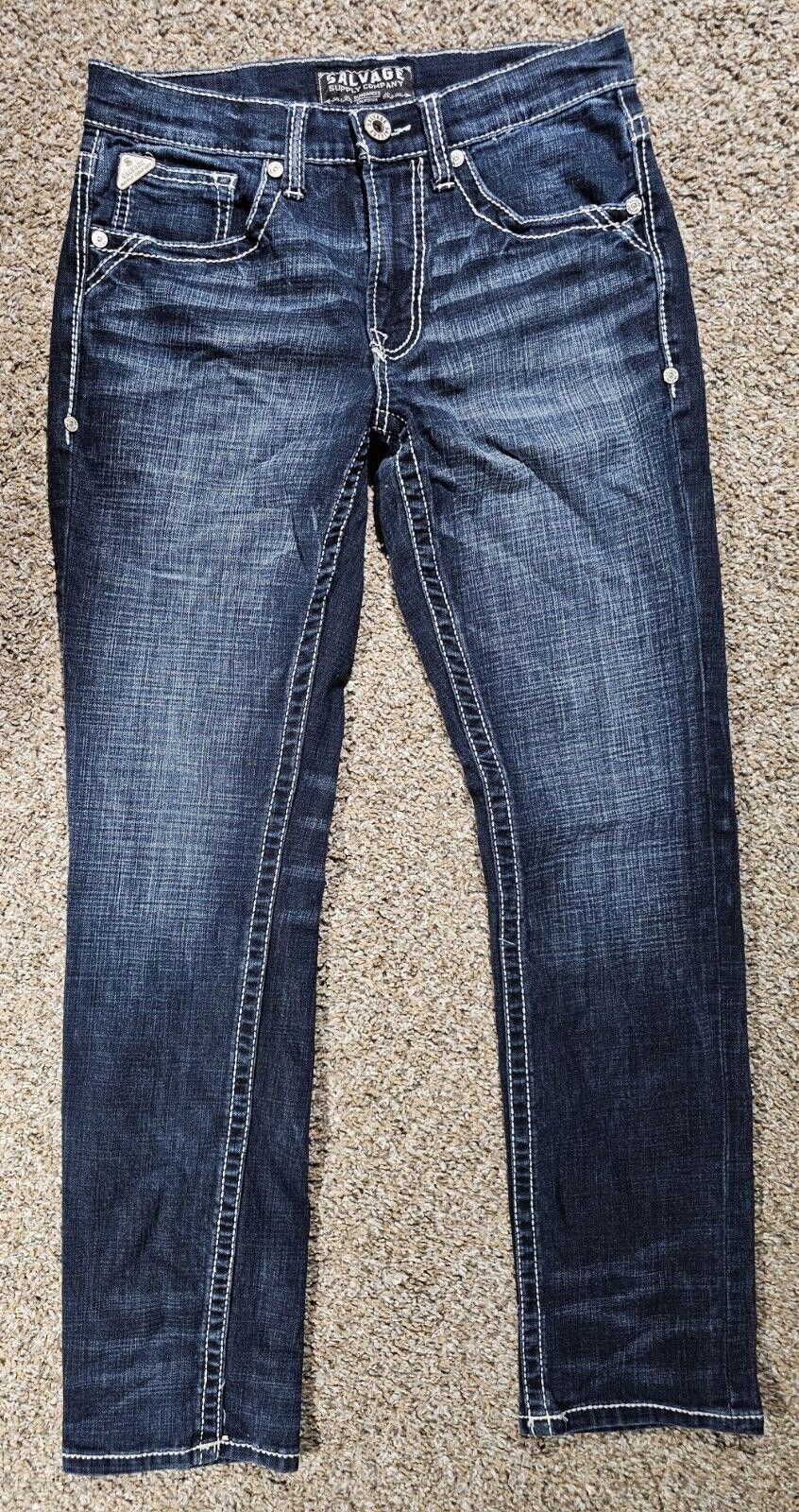 Salvage BUCKLE BKE Dungarees Salvage 31x32 HAVOC Straight Slim Fit Size US 31 - 1 Thumbnail