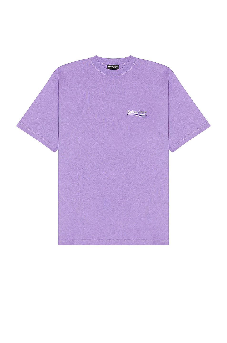 Balenciaga o1mt1gz0924 Political Campaign Large Fit T-Shirt in Purple Size US XS / EU 42 / 0 - 1 Thumbnail