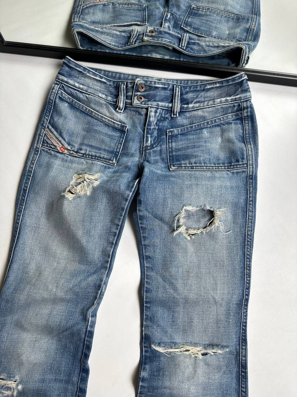 If Six Was Nine Y2K Opium LGB Style Diesel Distressed Japan Jeans🔥 Size 26" / US 2 / IT 38 - 6 Thumbnail