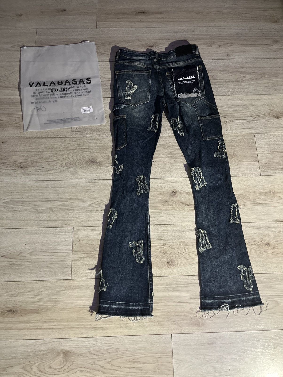 Valabasas Blue Washed Stacked Valabasas Jeans Size US 32 / EU 48 - 2 Thumbnail