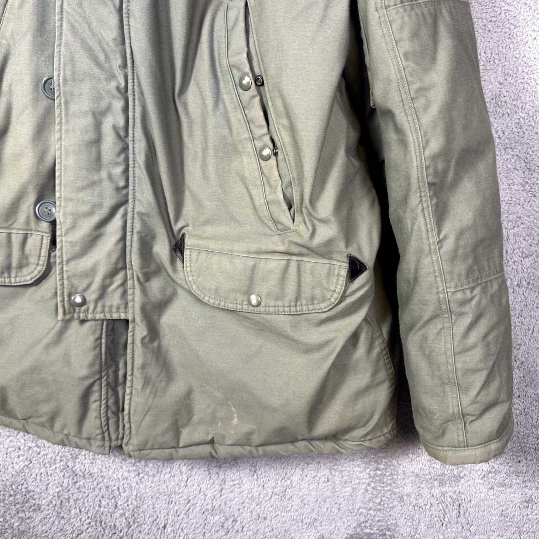 Vintage VINTAGE Spiewak N-3B Parka Mens L Fur Hood Green Chest 50 Insulation Polyester Winter Weathergear Windproof Pockets Size US L / EU 52-54 / 3 - 3 Thumbnail