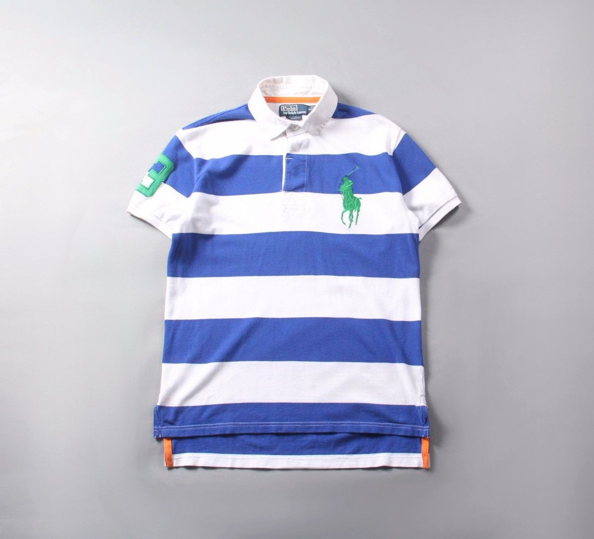 Ralph Lauren Ralph Lauren Polo 90s Shirt Blue White Custom Fit Vintage S Size US S / EU 44-46 / 1 - 1 Thumbnail