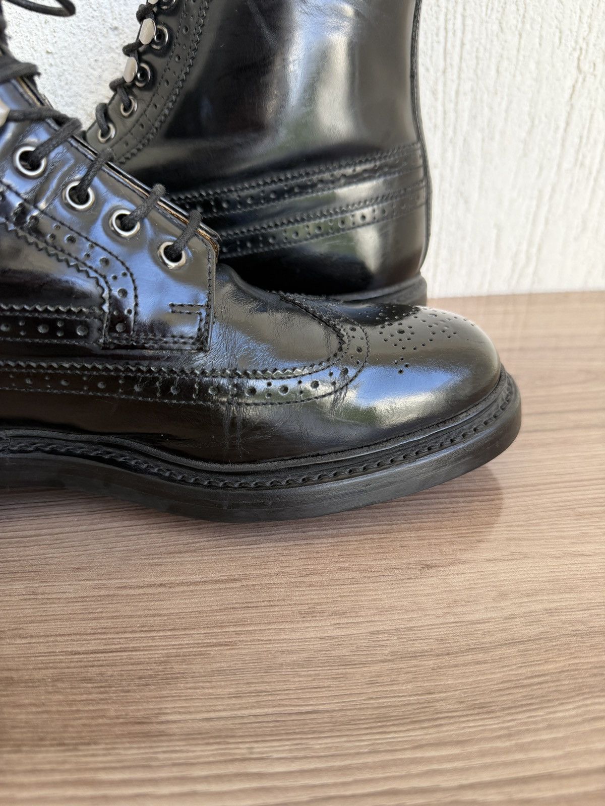 Grenson Fred shell cordovan brogue boots Size US 8 / EU 41 - 15 Thumbnail