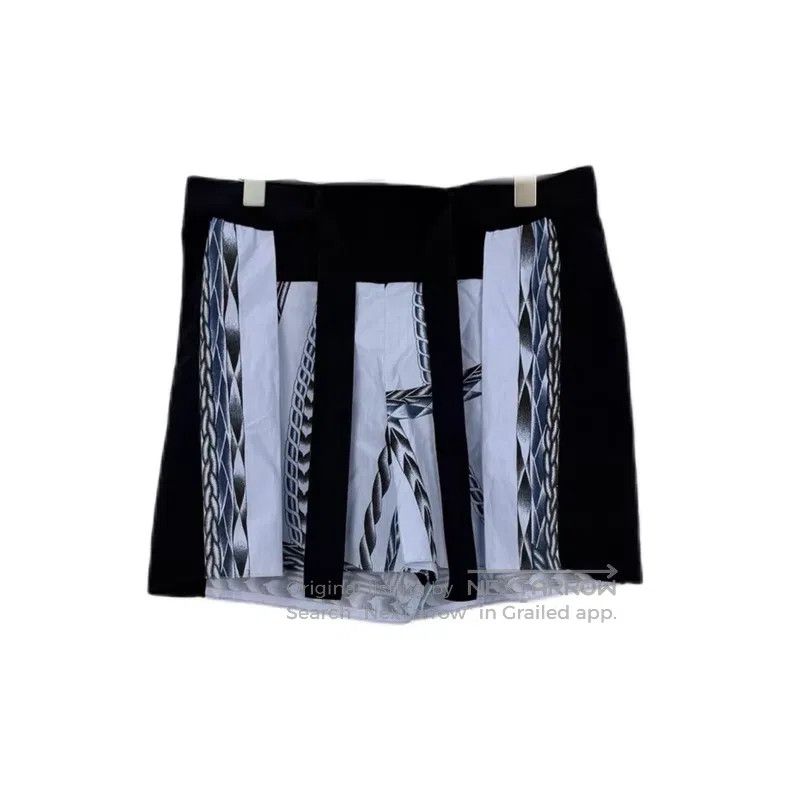 Hermes Hermes Blue Patchwork Design Drawstring Shorts Size 25" / US 0 / IT 36 - 1 Thumbnail