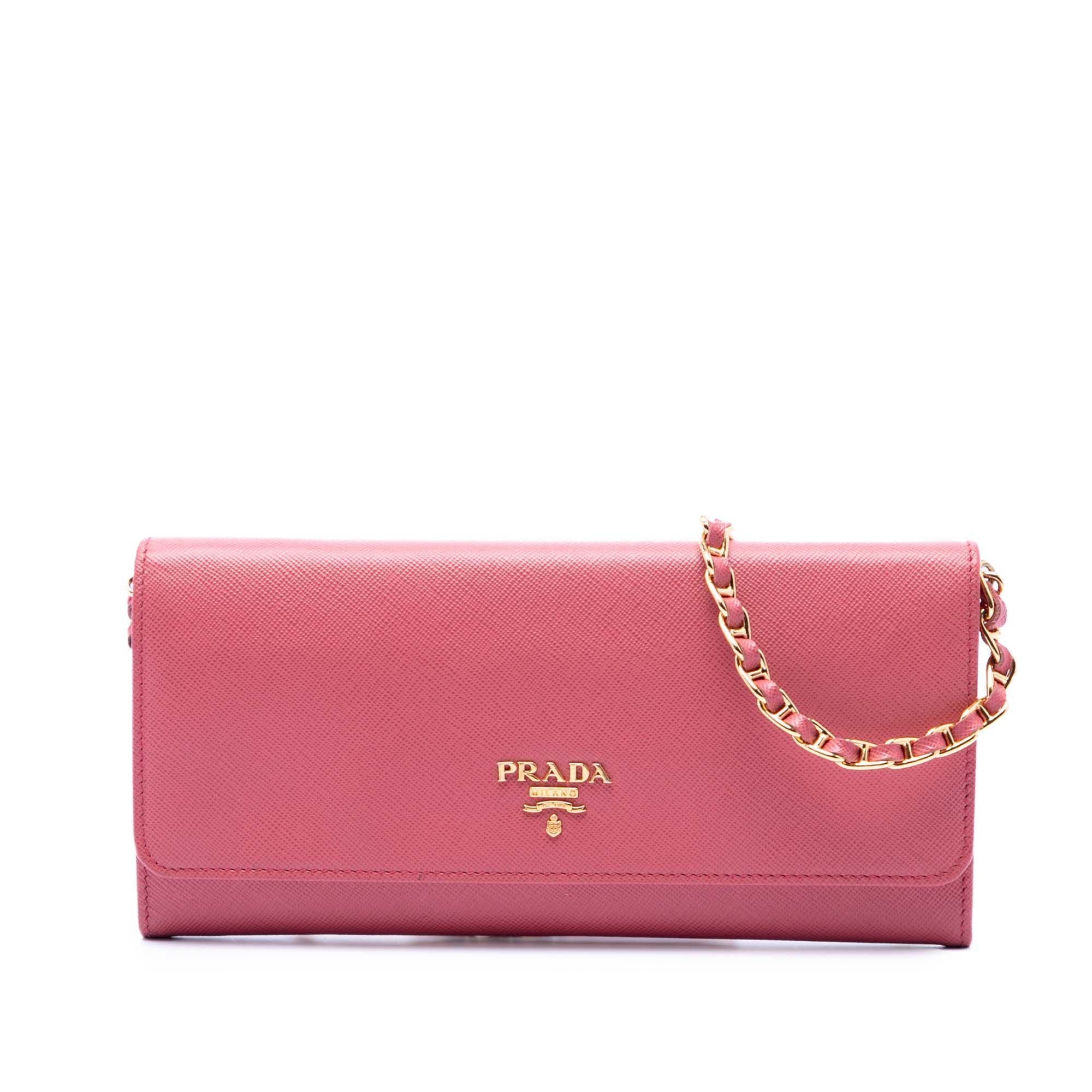 Prada Saffiano Wallet On Chain Size ONE SIZE - 1 Thumbnail