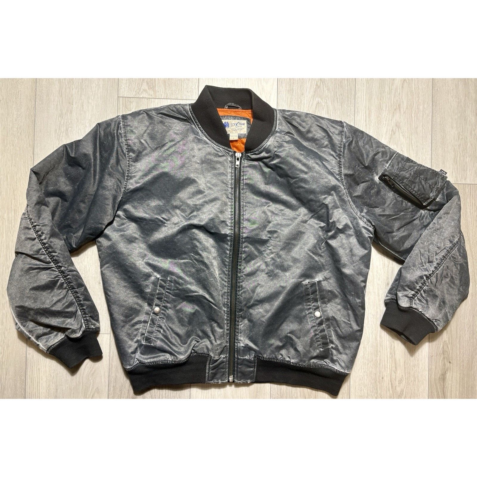 Lucky Brand Lucky Brand MA1 Flight Bomber Jacket Washed Military L Size US L / EU 52-54 / 3 - 1 Thumbnail
