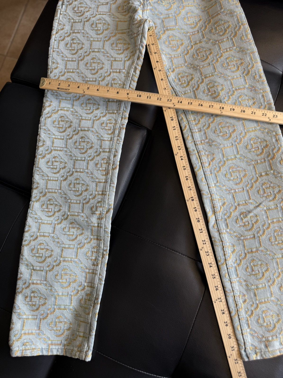 Casablanca Casablanca Jeans Size 30 Monogram Print Straight-leg $950 Size US 30 / EU 46 - 17 Thumbnail