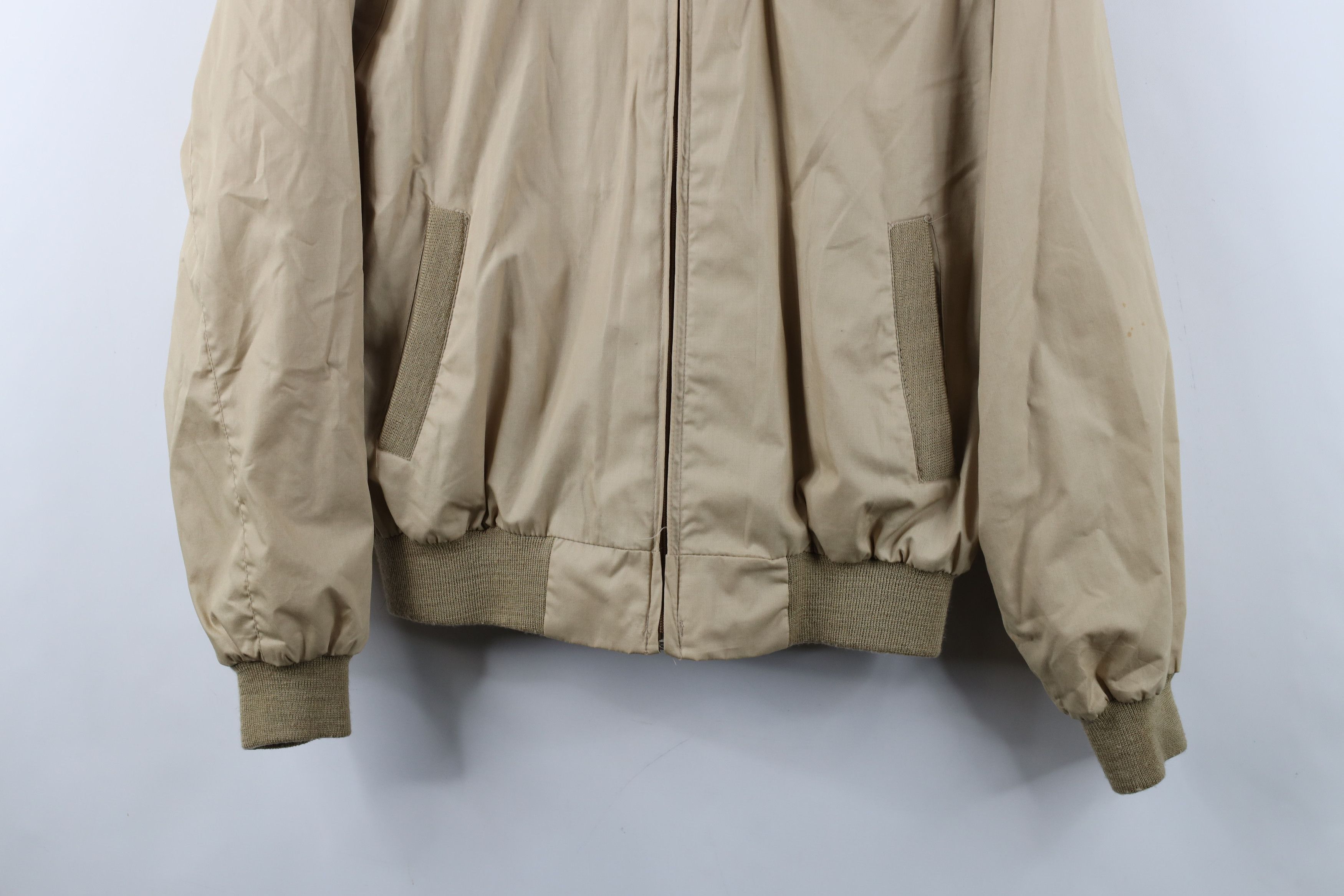 Vintage Vintage 70s 80s Streetwear Cafe Racer Bomber Jacket Beige Size US L / EU 52-54 / 3 - 3 Thumbnail