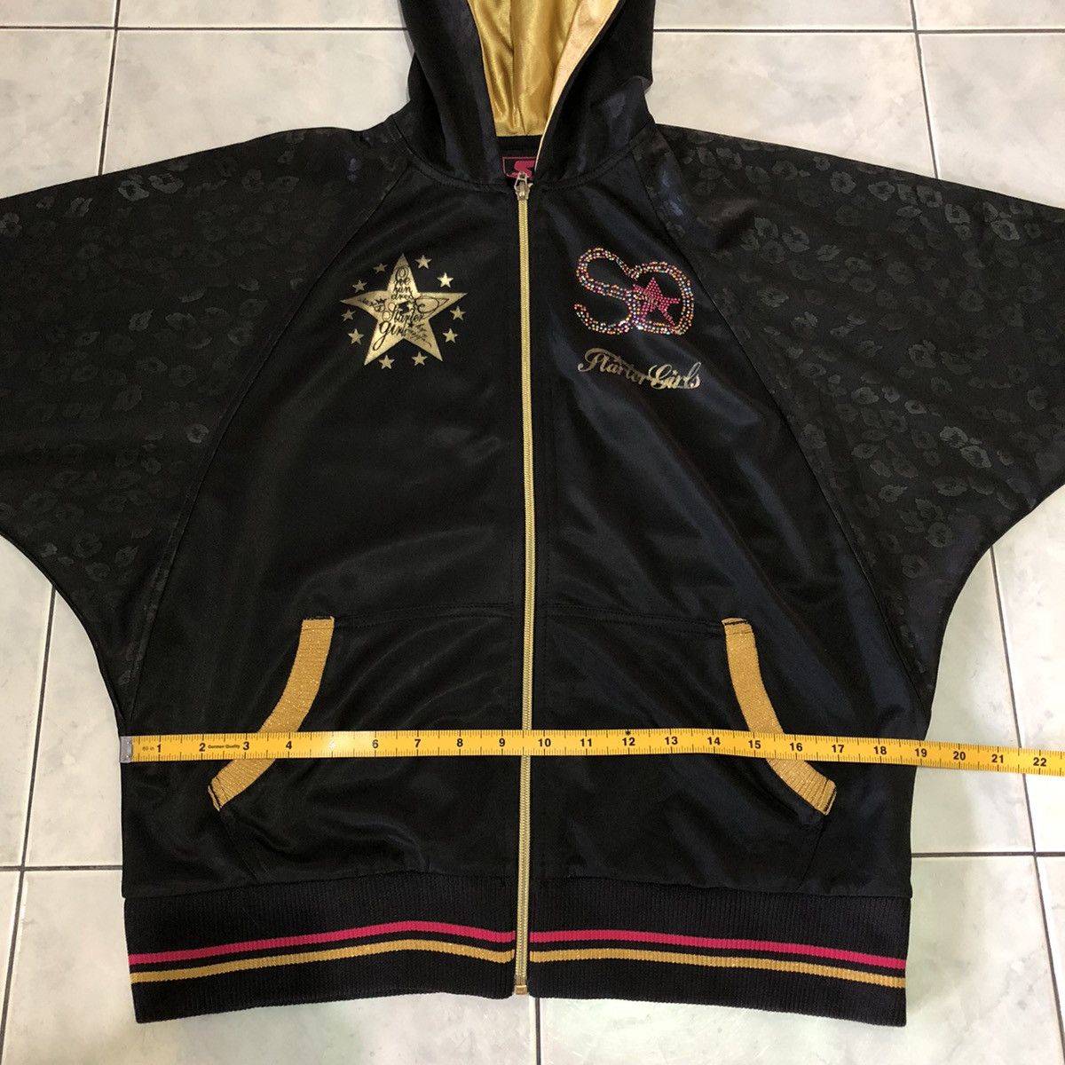 Starter Starter Y2K Vintage Cool Hoodie, Leopard Gold Shinny Diamond Size M / US 6-8 / IT 42-44 - 24 Thumbnail