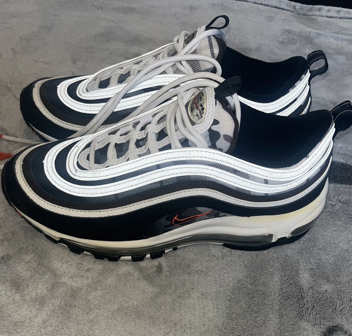 Nike Nike Air Max 97 White Black Baroque Brown Size US 6.5 / IT 36.5 - 8 Thumbnail