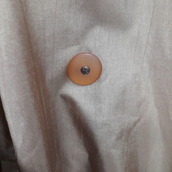 Vintage Vtg 80s Trench Coat Sz 12 Gold Longline Belted Waist Sailor Size XL / US 12-14 / IT 48-50 - 10 Thumbnail