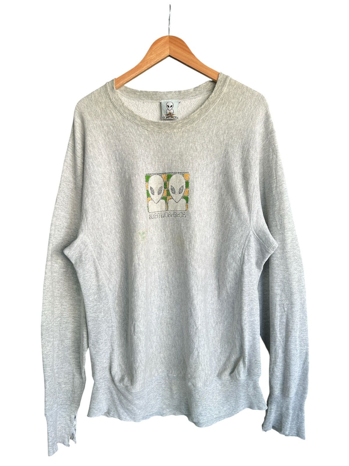 Alien Workshop vintage alien workshop OG logo thrashed crewneck Size US XL / EU 56 / 4 - 1 Thumbnail