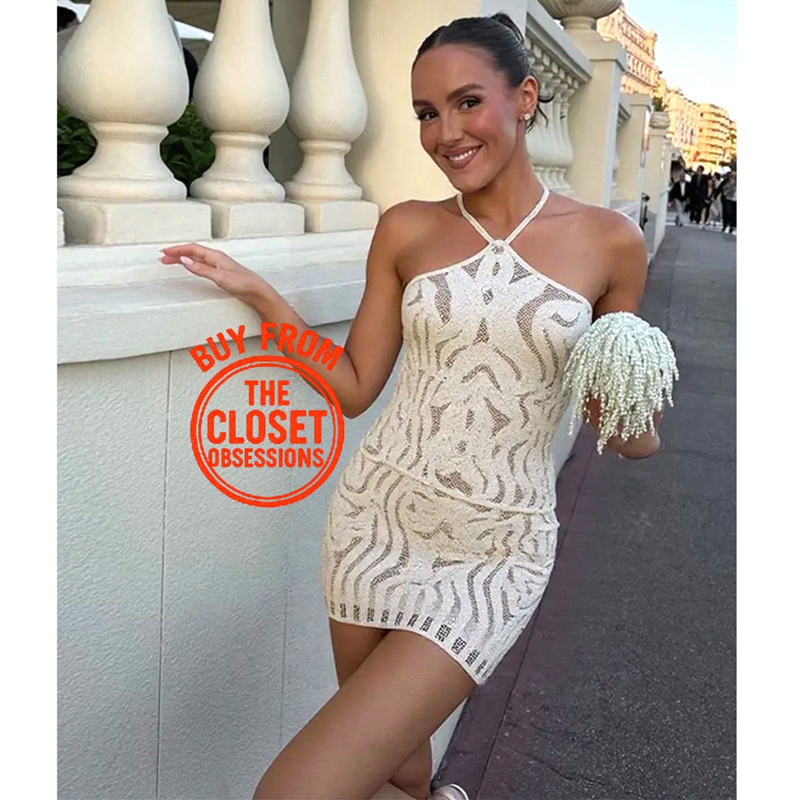 flared sleeve maxi dress Elegant Front Cut Out Maxi Dress