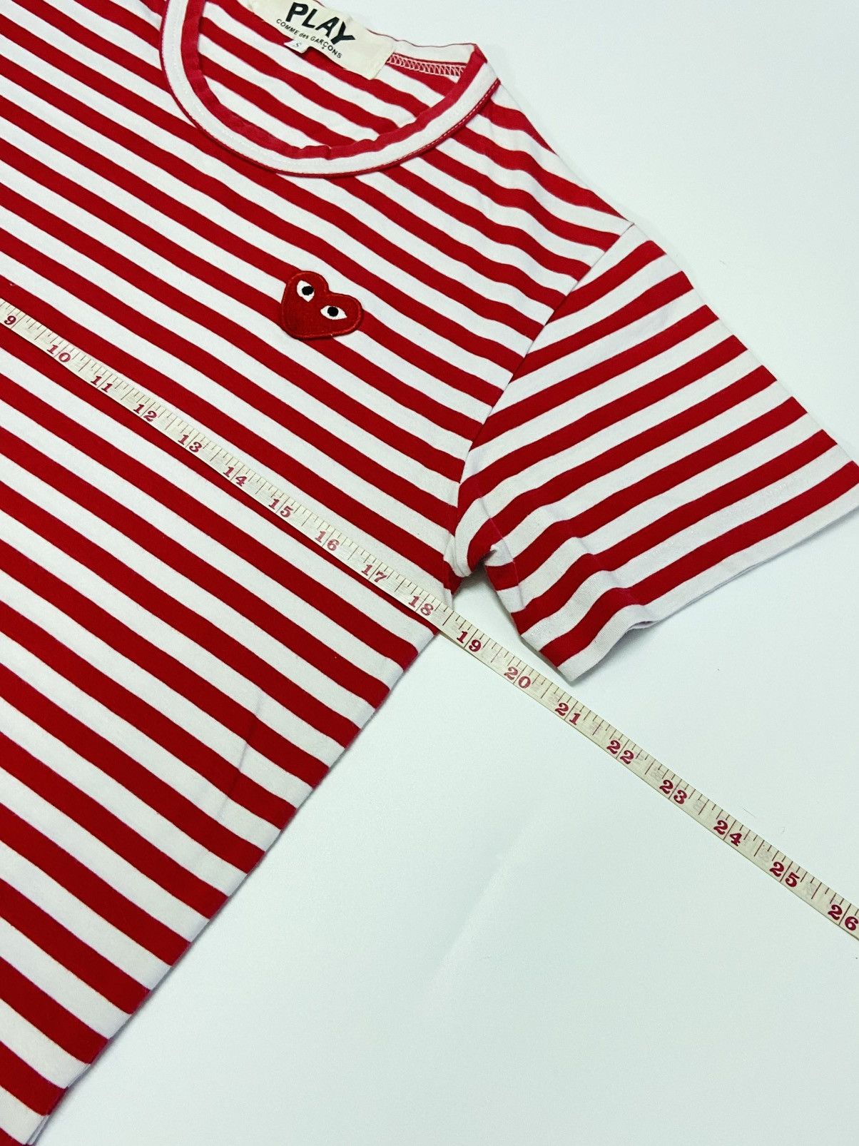 Comme des Garcons COMME DES GARCONS PLAY STRIPE TEE Size US S / EU 44-46 / 1 - 3 Thumbnail
