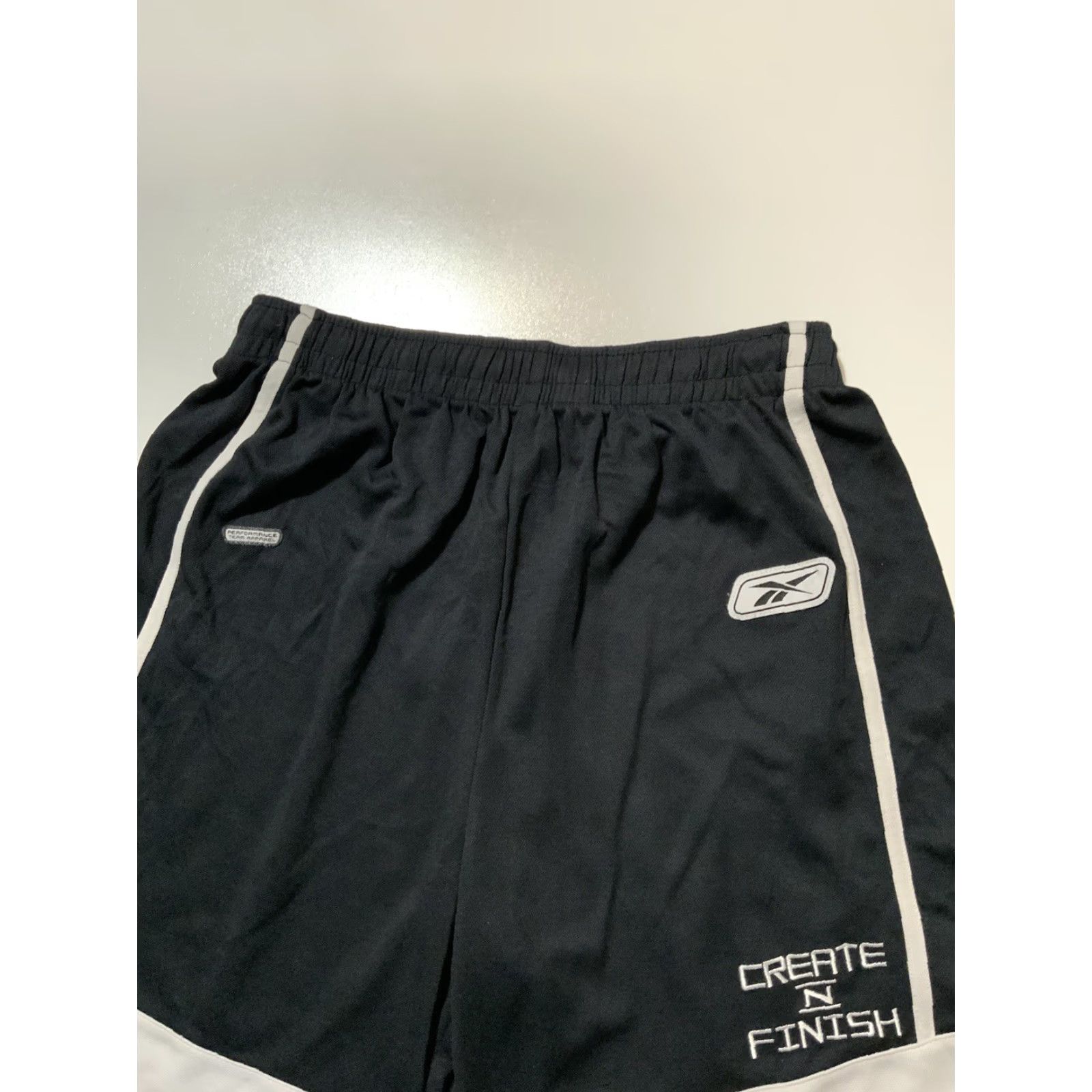 Reebok VINTAGE Reebok Shirts & Skins Create N’ Finish Basketball 8” Shorts Sz. M Black Mens Athletic Activewear 2000s Size US M / EU 48-50 / 2 - 5 Thumbnail
