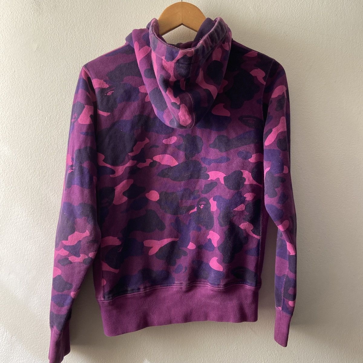 Bape Bape purple Camo spell out zip up hoodie Size US S / EU 44-46 / 1 - 12 Thumbnail