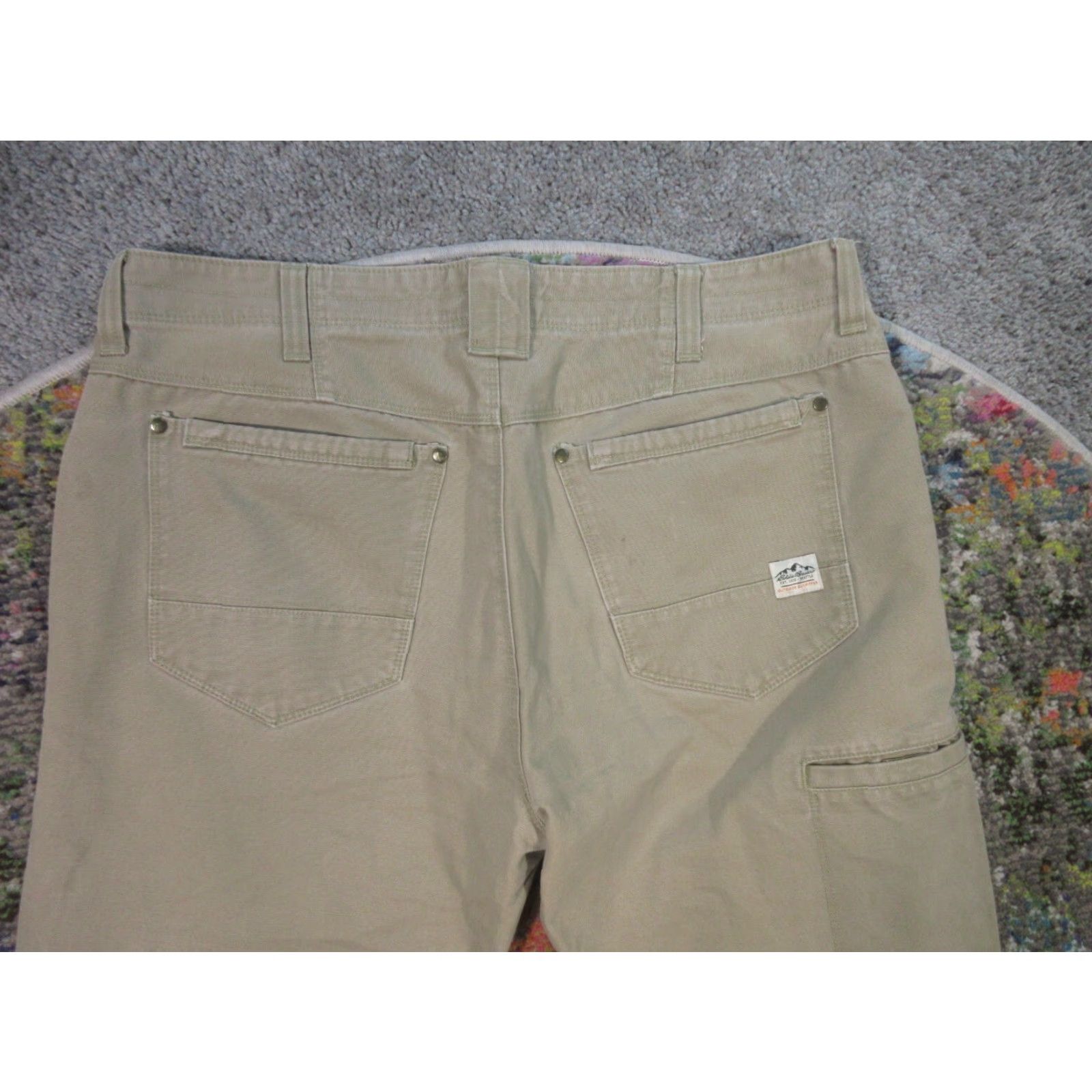 Eddie Bauer Eddie Bauer Pants Men 36x30 Tan Canvas Workwear Relaxed Fit Flex Knee Phone Pocket Size US 36 / EU 52 - 5 Thumbnail